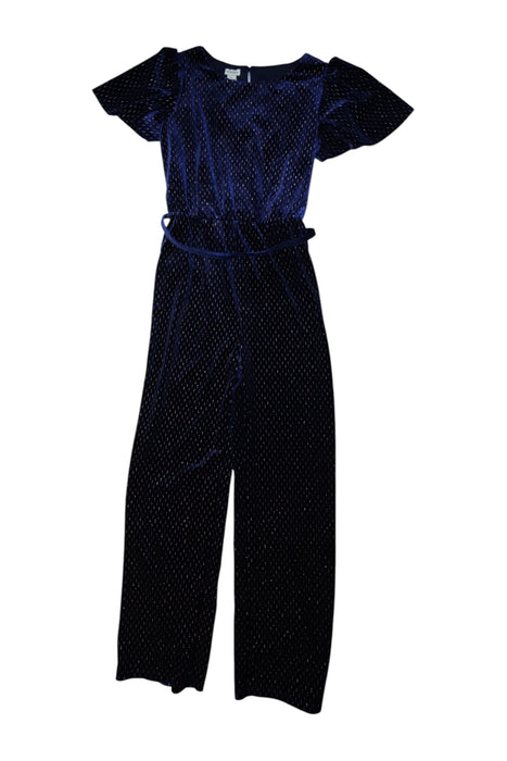 A Navy Short Sleeve Jumpsuits from Monsoon in size 13Y for girl. (Front View)