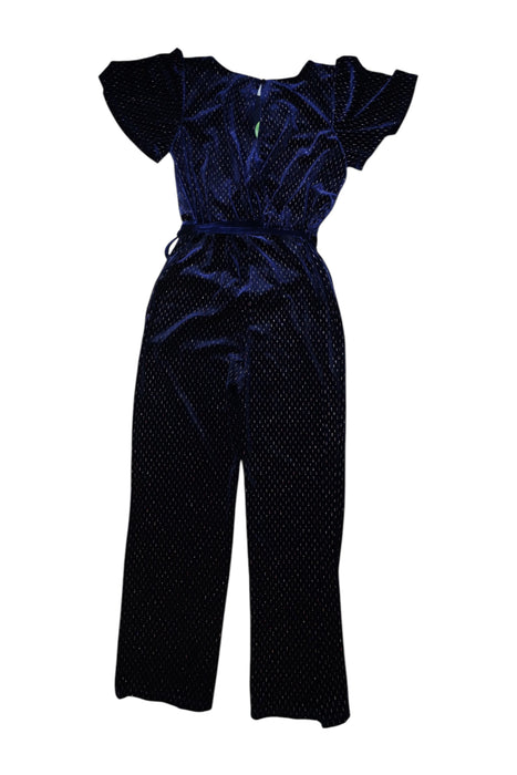 A Navy Short Sleeve Jumpsuits from Monsoon in size 13Y for girl. (Back View)