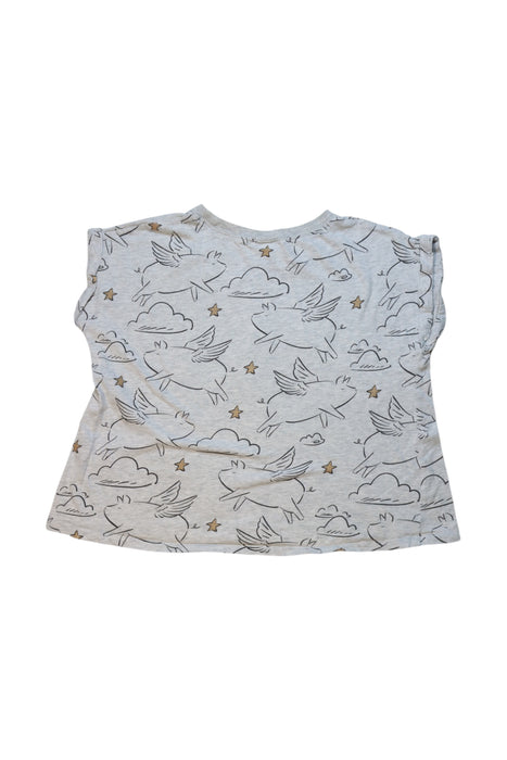 A Grey Short Sleeve Tops from Seed in size 8Y for girl. (Back View)