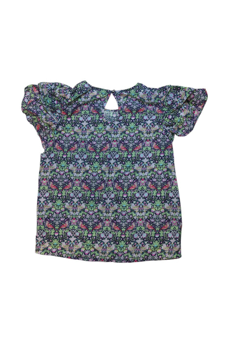 A Multicolour Short Sleeve Tops from Velveteen in size 10Y for girl. (Back View)