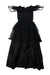 A Black Long Sleeve Dresses from Retykle in size 6T for girl. (Front View)