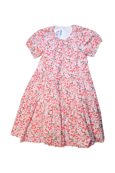 A Pink Short Sleeve Dresses from Jacadi in size 10Y for girl. (Front View)