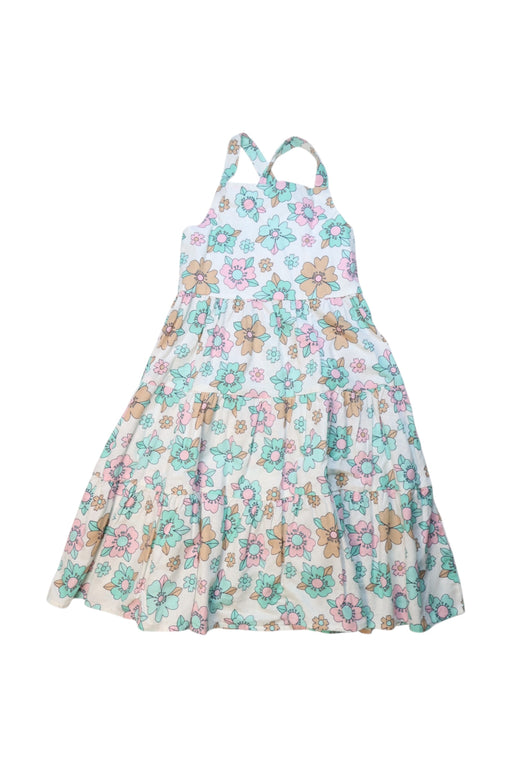 A Multicolour Sleeveless Dresses from Seed in size 8Y for girl. (Front View)