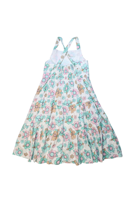 A Multicolour Sleeveless Dresses from Seed in size 8Y for girl. (Back View)