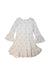 A Ivory Long Sleeve Dresses from Janie & Jack in size 10Y for girl. (Front View)