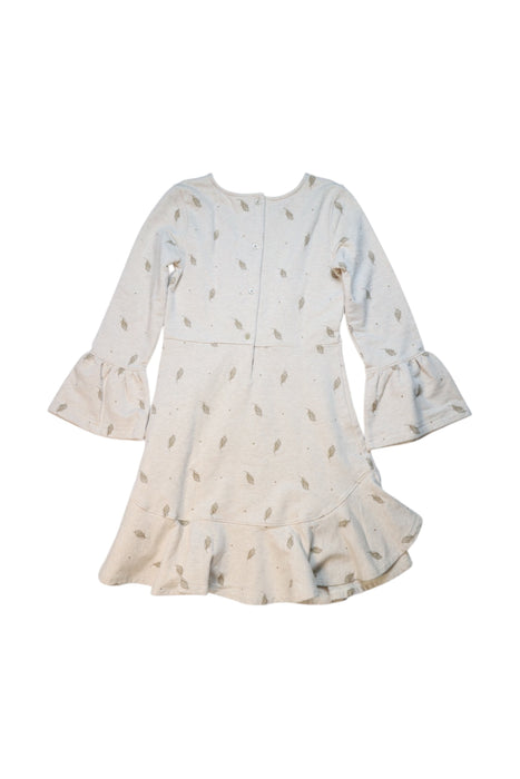 A Ivory Long Sleeve Dresses from Janie & Jack in size 10Y for girl. (Back View)