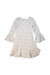 A Ivory Long Sleeve Dresses from Janie & Jack in size 10Y for girl. (Back View)