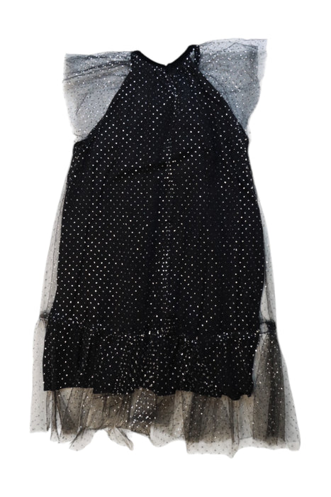 A Black Sleeveless Dresses from Oscar de la Renta in size 10Y for girl. (Back View)