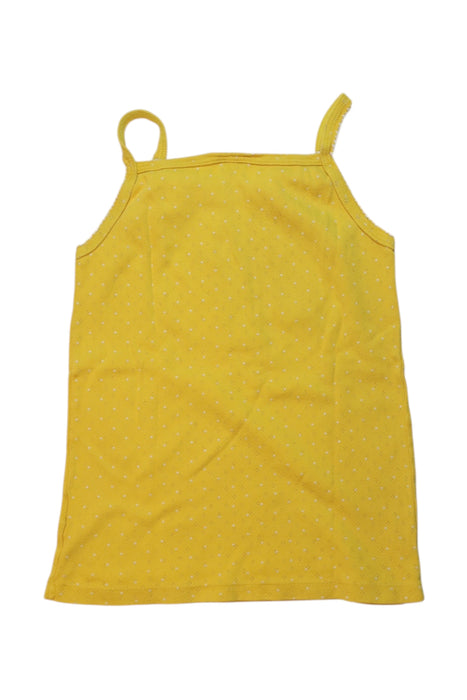 A Yellow Sleeveless Tops from Petit Bateau in size 8Y for girl. (Back View)