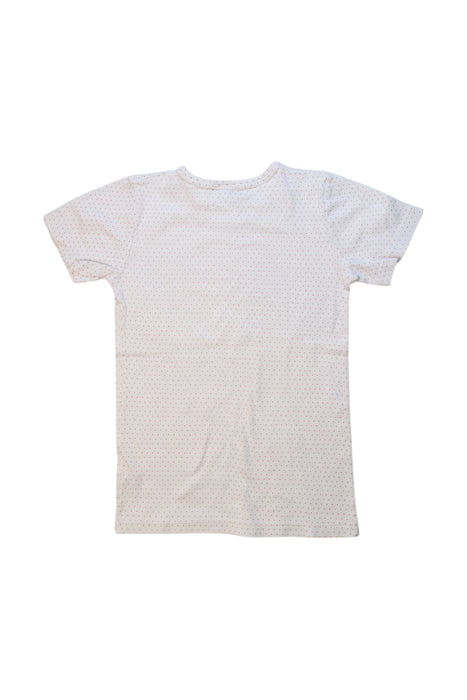A White Short Sleeve T Shirts from Petit Bateau in size 8Y for girl. (Back View)