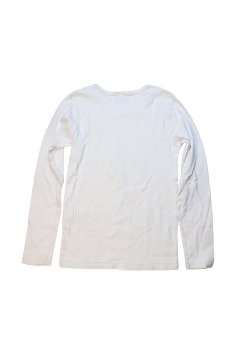 A White Long Sleeve Tops from Petit Bateau in size 10Y for girl. (Back View)