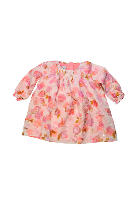 A Pink Long Sleeve Dresses from Dior in size 12-18M for girl. (Front View)