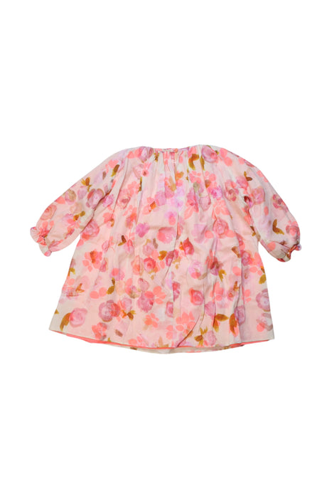 A Pink Long Sleeve Dresses from Dior in size 12-18M for girl. (Back View)