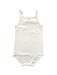 A White Sleeveless Bodysuits from Petit Bateau in size 3T for neutral. (Front View)