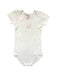 A Blue Short Sleeve Bodysuits from Petit Bateau in size 3T for neutral. (Front View)