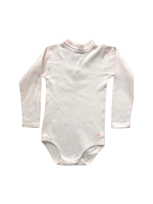 A White Long Sleeve Bodysuits from Petit Bateau in size 3T for neutral. (Front View)
