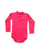 A Red Long Sleeve Bodysuits from Petit Bateau in size 3T for girl. (Front View)