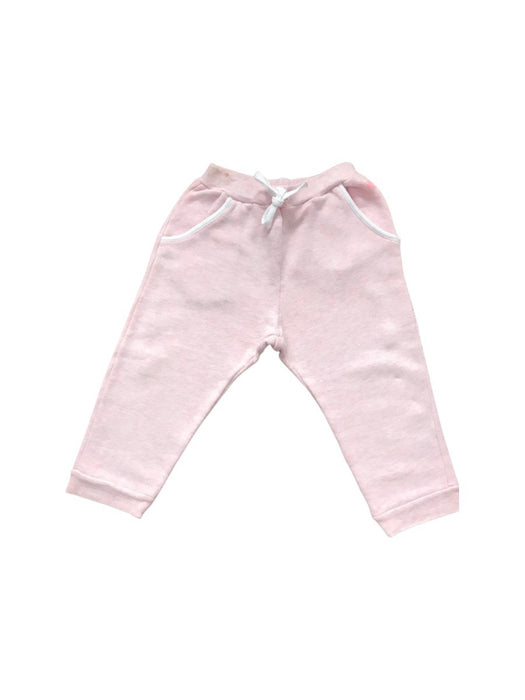 A Pink Sweatpants from Petit Bateau in size 12-18M for girl. (Front View)