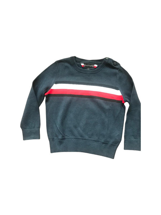 A Navy Knit Sweaters from Tommy Hilfiger in size 2T for boy. (Front View)
