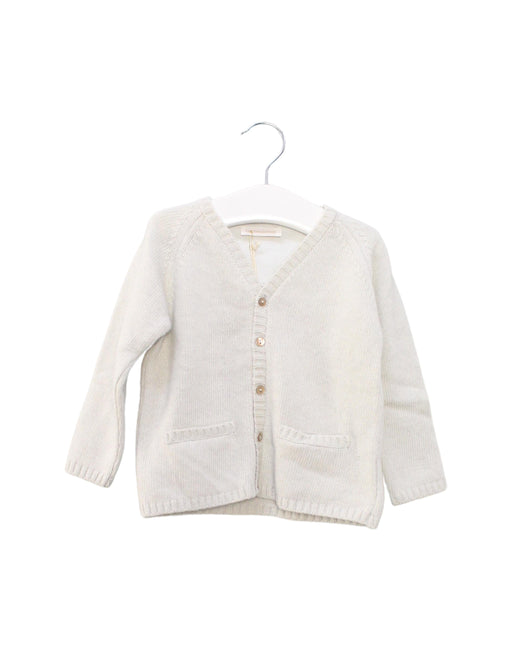 A Blue Cardigans from Les Enfantines in size 12-18M for neutral. (Front View)