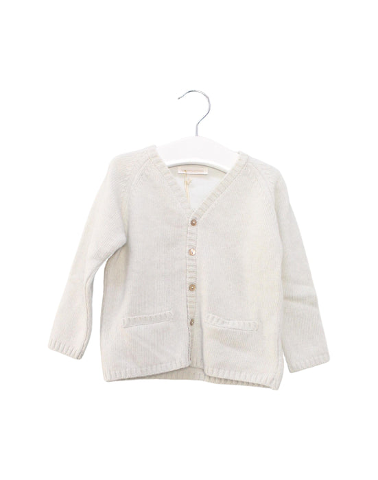 A Blue Cardigans from Les Enfantines in size 12-18M for neutral. (Front View)