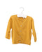 A Yellow Cardigans from Les Enfantines in size 6-12M for neutral. (Front View)