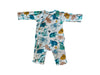 A Multicolour Long Sleeve Bodysuits from Mides in size 6-12M for neutral. (Front View)