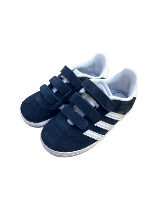 A Navy Sneakers from Adidas in size 3T for boy. (Front View)