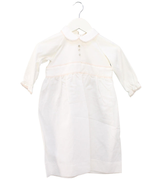 A White Long Sleeve Dresses from Les Enfantines in size 2T for girl. (Front View)