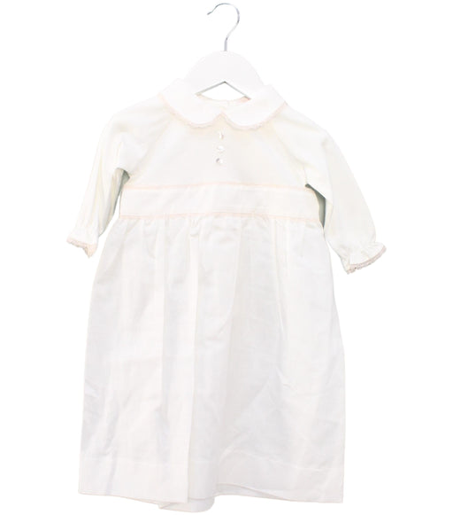 A White Long Sleeve Dresses from Les Enfantines in size 6-12M for girl. (Front View)