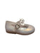 A White Flats from Mini Melissa in size 18-24M for girl. (Back View)