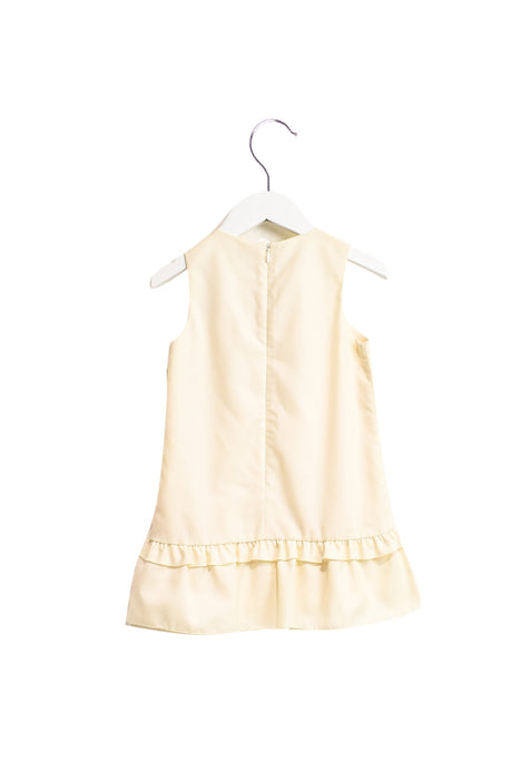 A Beige Sleeveless Dresses from Nicholas & Bears in size 2T for girl. (Back View)