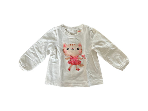 A White Long Sleeve T Shirts from Momonittu in size 2T for girl. (Front View)