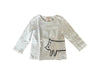 A White Long Sleeve T Shirts from Momonittu in size 2T for girl. (Front View)