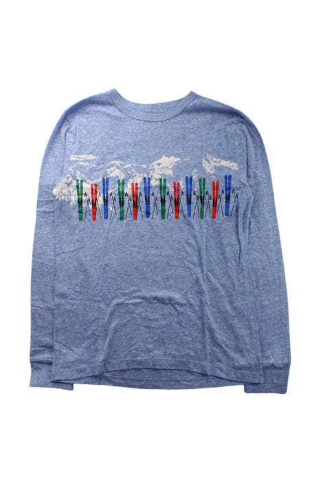 A Blue Long Sleeve T Shirts from Crewcuts in size 12Y for neutral. (Front View)