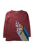 A Burgundy Long Sleeve T Shirts from Bonpoint in size 12Y for boy. (Front View)