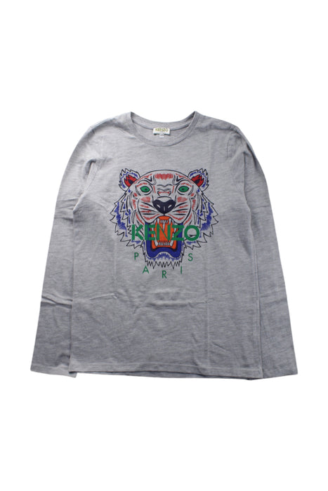 A Grey Long Sleeve T Shirts from Kenzo in size 12Y for neutral. (Front View)