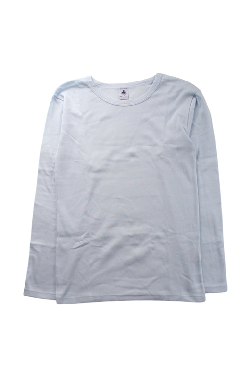 A Blue Long Sleeve T Shirts from Petit Bateau in size 12Y for neutral. (Front View)
