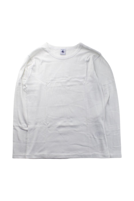 A White Long Sleeve T Shirts from Petit Bateau in size 12Y for neutral. (Front View)