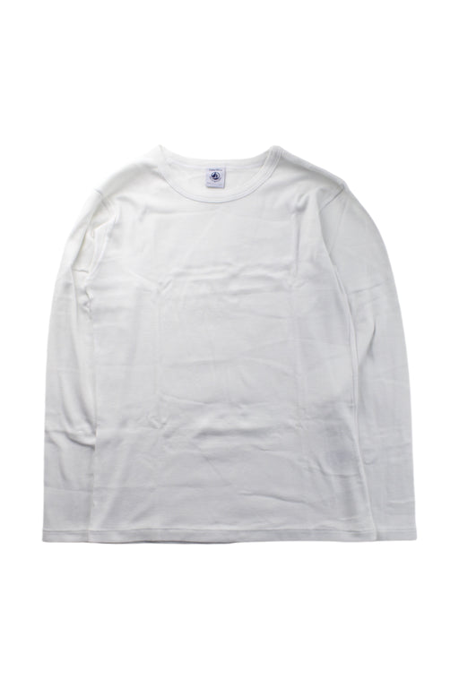 A White Long Sleeve T Shirts from Petit Bateau in size 12Y for neutral. (Front View)
