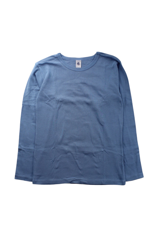 A Blue Long Sleeve T Shirts from Petit Bateau in size 12Y for neutral. (Front View)