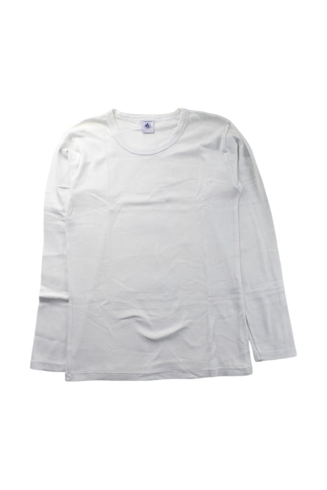 A White Long Sleeve T Shirts from Petit Bateau in size 12Y for neutral. (Front View)