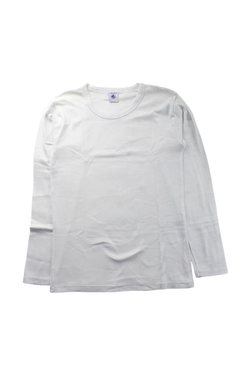 A White Long Sleeve T Shirts from Petit Bateau in size 12Y for neutral. (Front View)