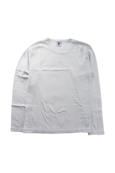 A White Long Sleeve T Shirts from Petit Bateau in size 12Y for neutral. (Front View)