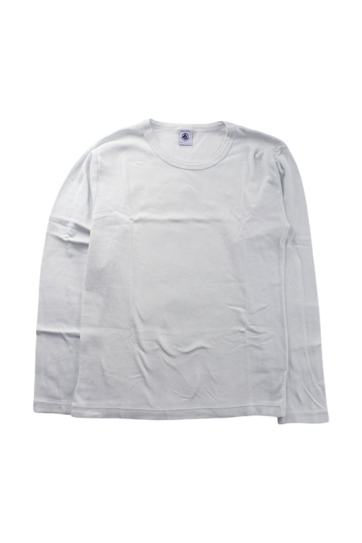 A White Long Sleeve T Shirts from Petit Bateau in size 12Y for neutral. (Front View)