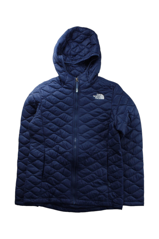 A Navy Puffer/Quilted Coats & Outerwear from The North Face in size 10Y for neutral. (Front View)