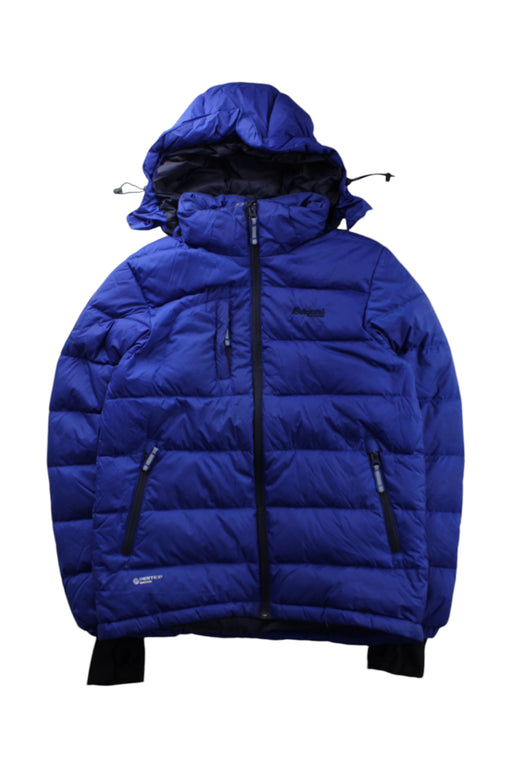 A Blue Puffer/Quilted Coats & Outerwear from Bergans in size 12Y for neutral. (Front View)