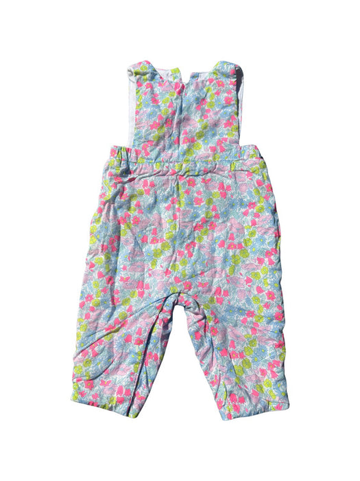 A Blue Sleeveless Rompers from Jacadi in size 3-6M for girl. (Front View)
