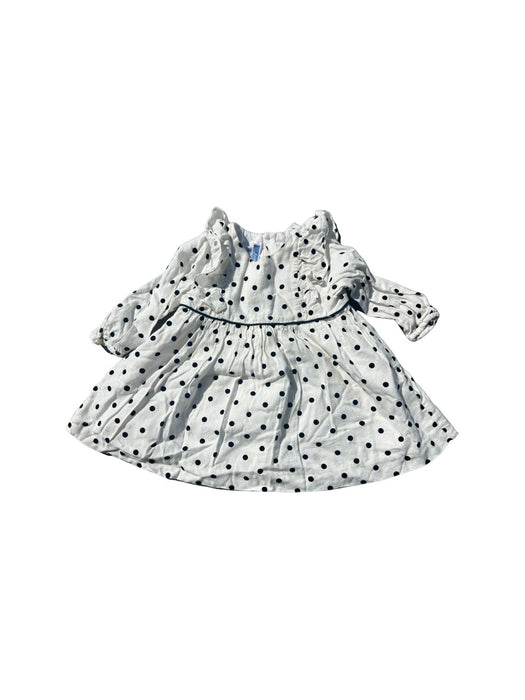A White Long Sleeve Dresses from Jacadi in size 6-12M for girl. (Front View)