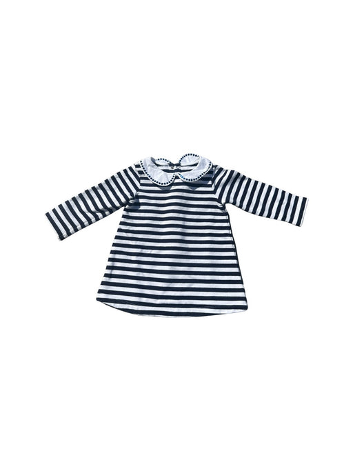 A Navy Long Sleeve Dresses from Jacadi in size 6-12M for girl. (Front View)